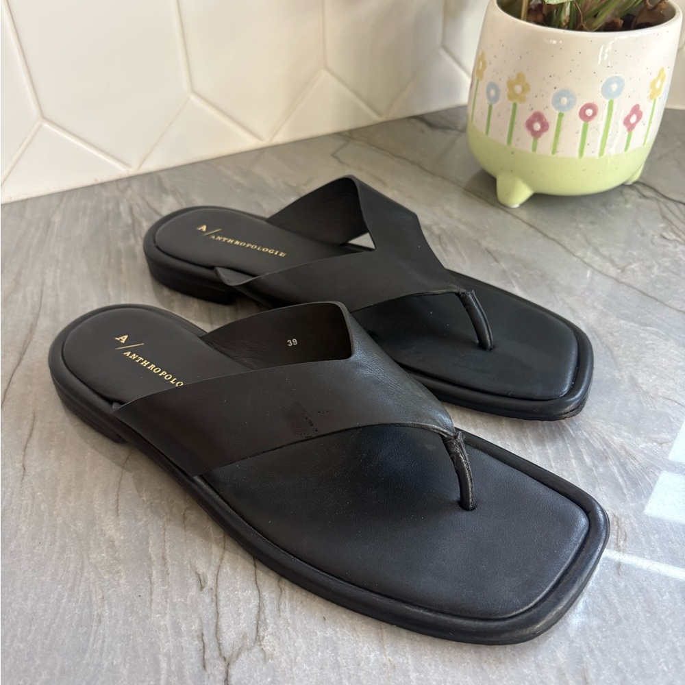 Anthropologie Black Women’s, never worn, stylish sandals size 39 (9)